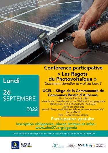 Inscrivez-vous au Ragots photovoltaïque