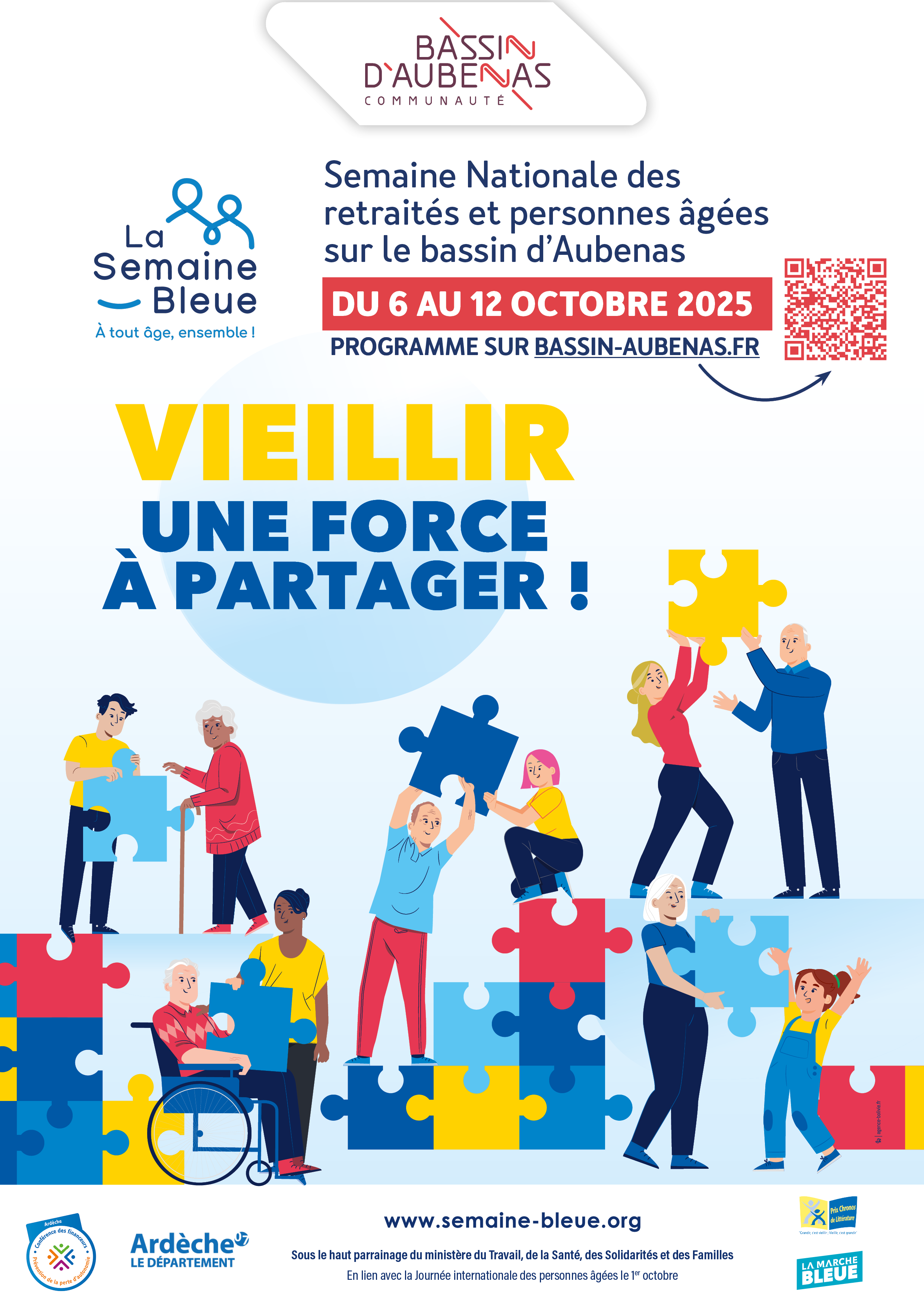Affiche semaine bleue 2025