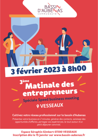 3ème Matinale des entrepreneurs, inscrivez-vous !