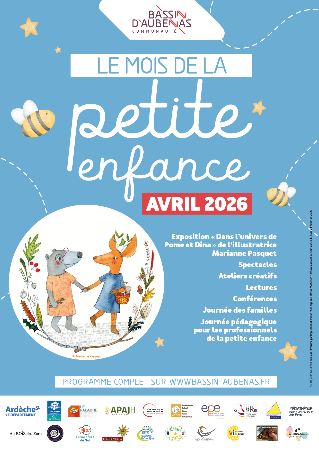 Affiche du Mois de la Petite Enfance d'avril 2026