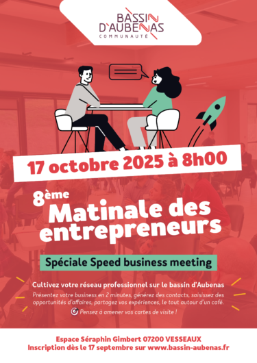 Matinale des entrepreneurs #8 : les inscriptions sont ouvertes