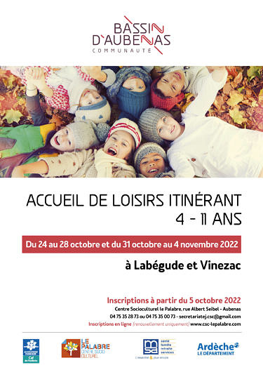 Accueil de loisirs itinérant des vacances d’automne 2022