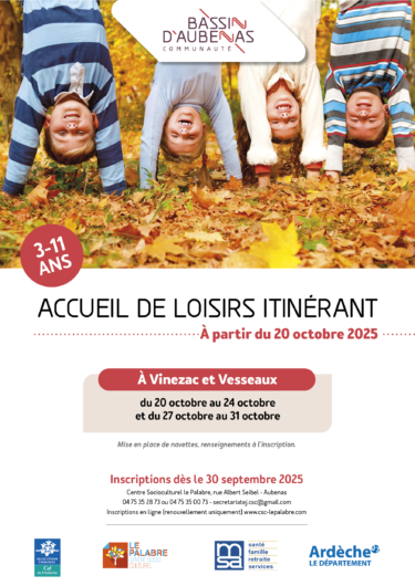 Accueil de loisirs itinérant – vacances d’automne 2025