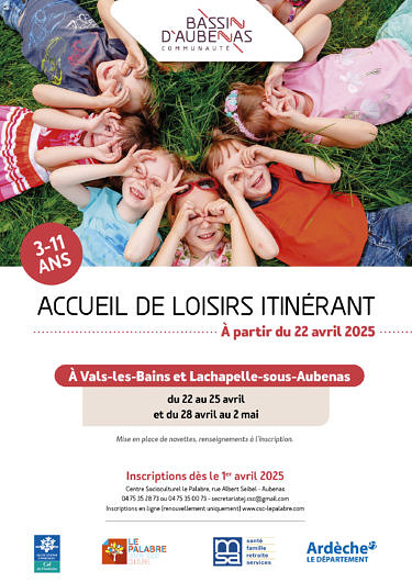 Accueil de Loisirs Itinérant des vacances de printemps 2025
