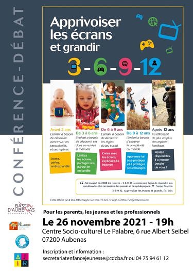 Conférences : Apprivoiser les écrans