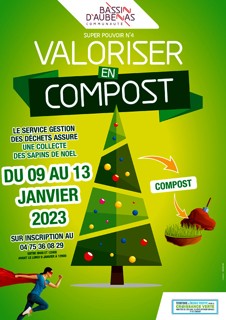 Collecte de sapins du 2 au 27 janvier 2023