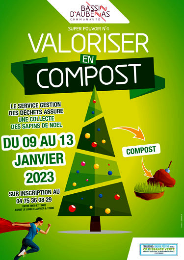 Collecte des sapins du 9 au 13 janvier 2023