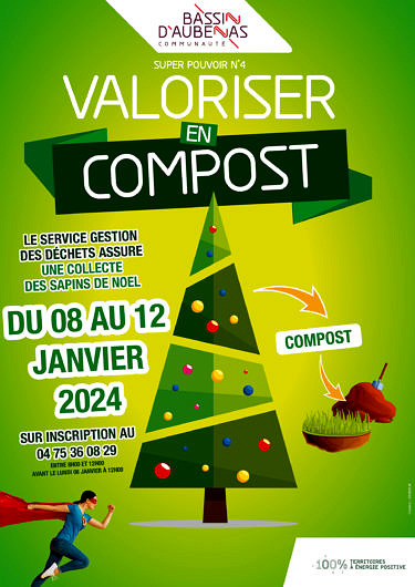 Collecte des sapins du 8 au 12 janvier 2024