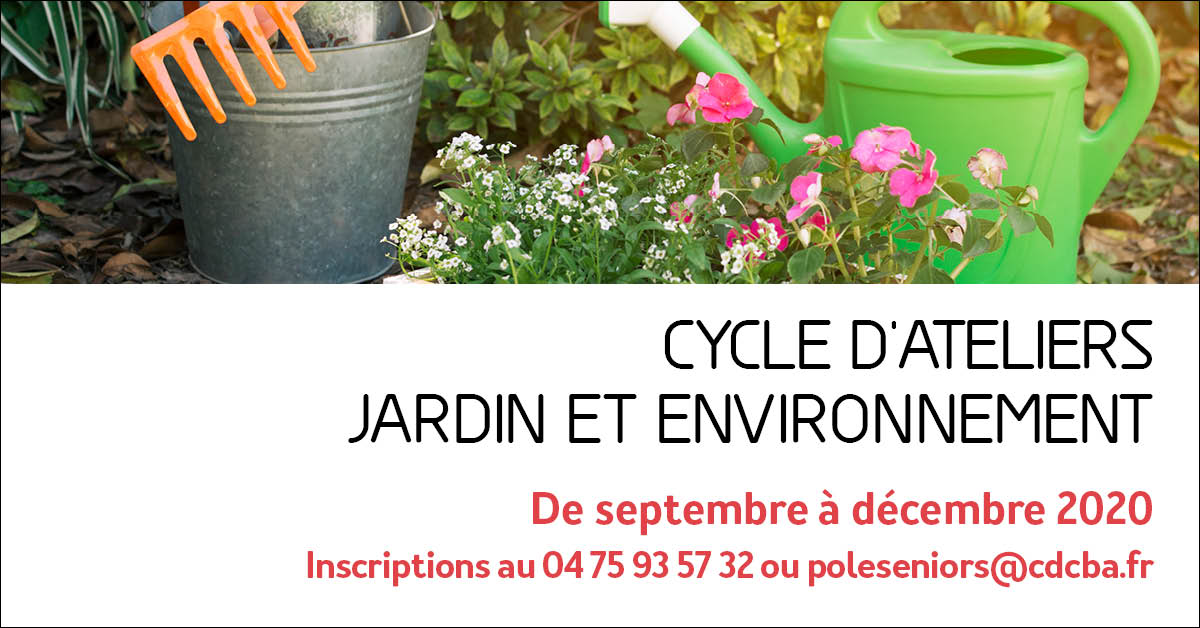 Visuel pour le cycle d'ateliers "jardin et environnement"