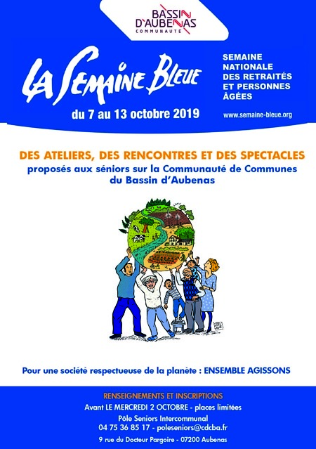 Couverture du programme de la semaine bleue 2019