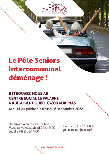 Le Pôle Seniors déménage !