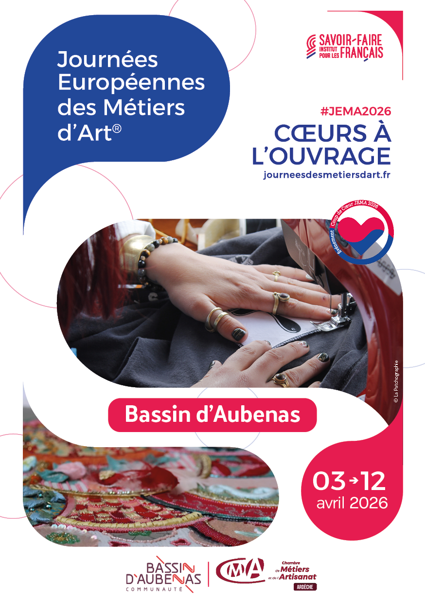 Journée Européennes des métiers d'art sur le bassin d'Aubenas 2026