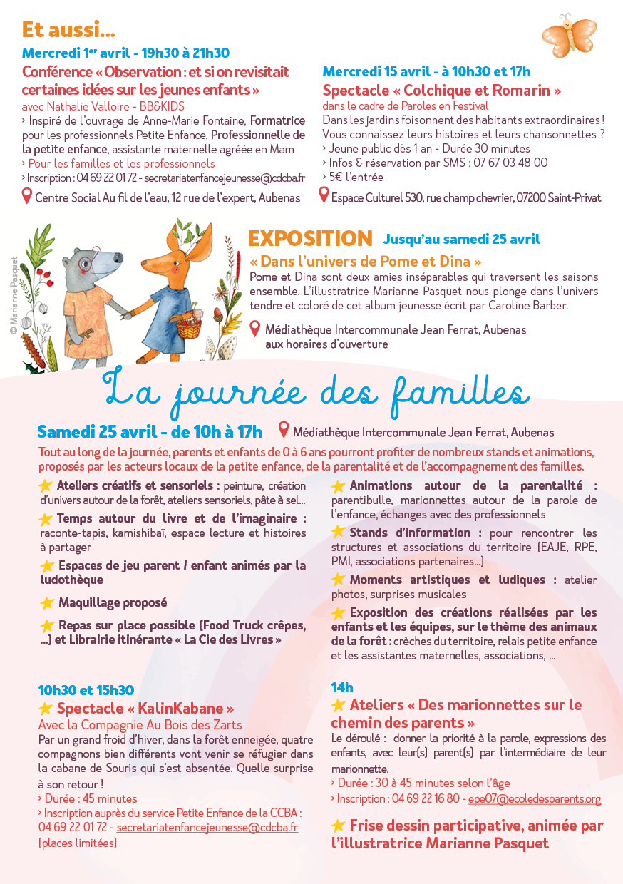 Programme du Mois de la Petite Enfance 2026 page 2