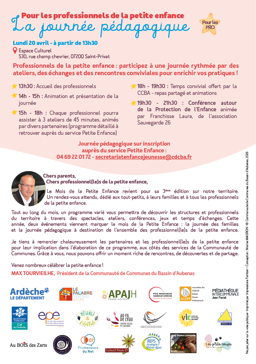 Programme du Mois de la Petite Enfance 2026 page 3
