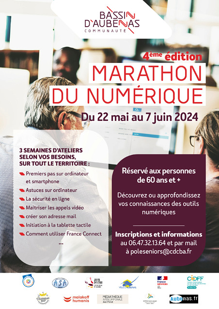 Affiche - Marathon du numérique 
 édition N°4