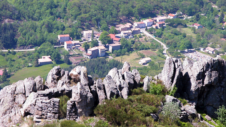 Vue sur Labastide-sur-Besorgues