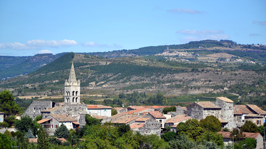 Vue sur le village de Lavilledieu