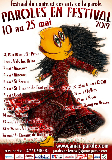 Affiche de Paroles en festival 2019