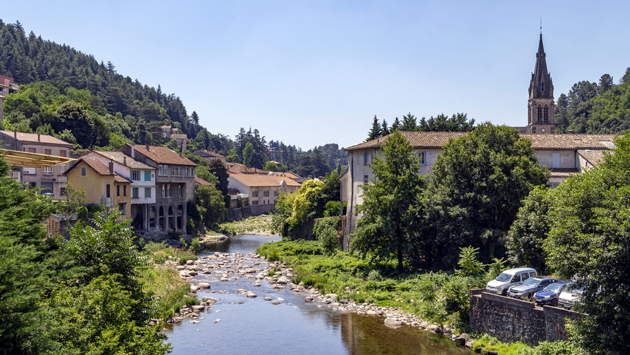 Vue sur Vals-les-Bains